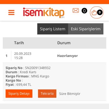İsem Kitap 9 Gündür Kitaplarımı Göndermiyor
