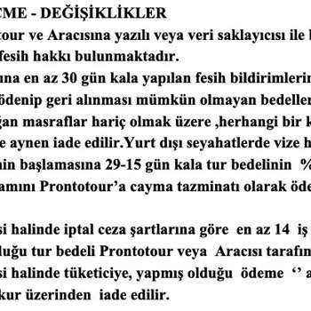 Prontotour İptal İadesi Geri Yatırılmıyor
