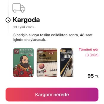 Gardrops Kargo Alıcıya Ulaştı Ama Uygulama Hala Günlerdir Kargoda Gösteriyor!