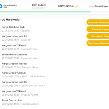 Sürat Kargo 10 Km Uzaktaki Kargomu 9 Günde Getiremedi.