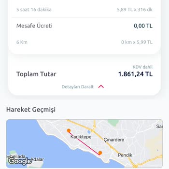TikTak Kirala Kiralama Kapatmaması Ve Ücret Yansıtılması