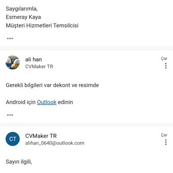 Cvmaker.com İzinsiz Üyelik Oluşturup Kartımdan Para Çekiyor