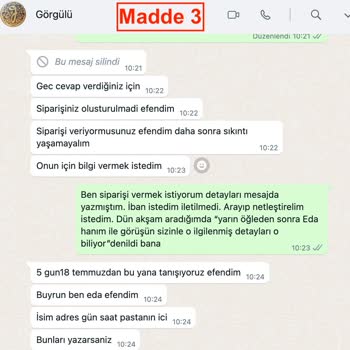 Görgülü Pastaneleri Görgülü Yanlış Pasta Siparişi Ve Sipariş Sürecindeki İletişimsizlik