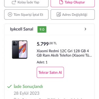 Pazaramada Yanlış Fiyat Göründüğü İçin Satıcı Siparişimi Göndermedi.