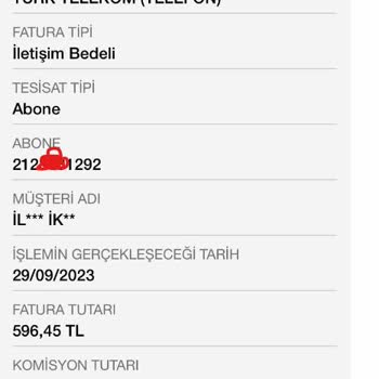 Garanti BBVA Garanti -Türk Telekom Faturasını Hatalı Gösteriyor Mobil Bankacılıkta