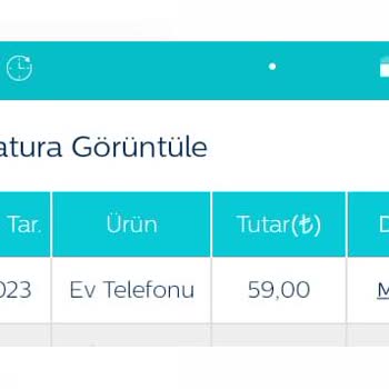 Garanti BBVA Garanti -Türk Telekom Faturasını Hatalı Gösteriyor Mobil Bankacılıkta