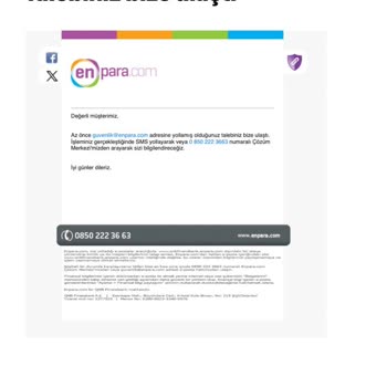 Enpara Güvenlik Hatası Problemi