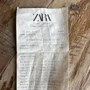Zara İademin Ödemesini 1 Eylül Den Beri Geri Alamadım