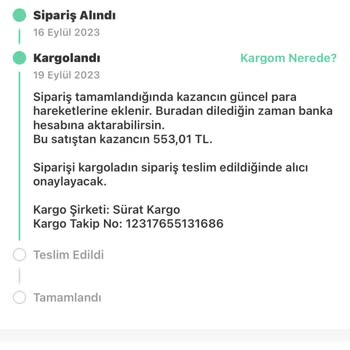 Dolap Uygulaması Ve Sürat Kargo Şirketi
