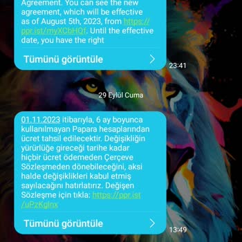 Papara'dan Gelen Şüpheli Mesaj