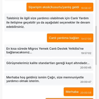 Migros Yemek Teslim Etmediği Yemeğin Ücretini Geri Vermiyor!