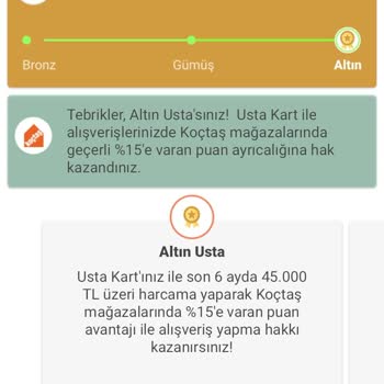 Koçtaş Usta Kart Kazandığım Puan Yatırılmadı; Mağdurum!