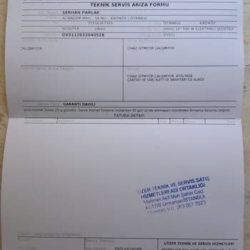 Onvo 011 1 Ayda 2 Arıza Ve Ücret Talep Edilmesi