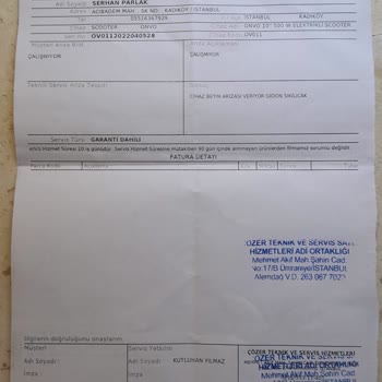 Onvo 011 1 Ayda 2 Arıza Ve Ücret Talep Edilmesi