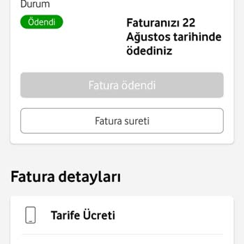 Vodafone'dan Alınan Cihazın Para İadesi