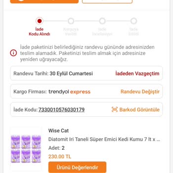 Trendyol Express Trendyol Expres Çözüm Odaksız
