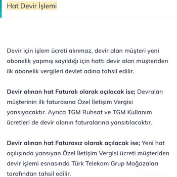 Türk Telekom Hat Devir Ücreti Ve Paketin Silinmesi