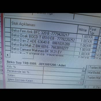 Beko Çamaşır Ve Buzdolabı Makinesi Değişim Talebi