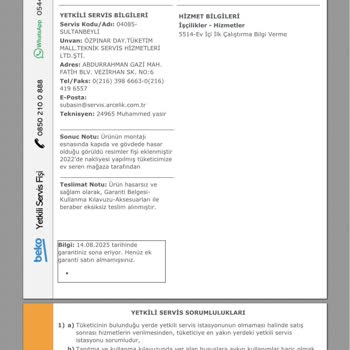 Beko Çamaşır Ve Buzdolabı Makinesi Değişim Talebi