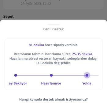 GetirYemek Getir Gelmeyen Siparişi İptal Etmiyor