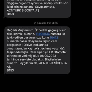 Acnturk Sigorta Kasko Hizmetinden Memnun Kalmadım