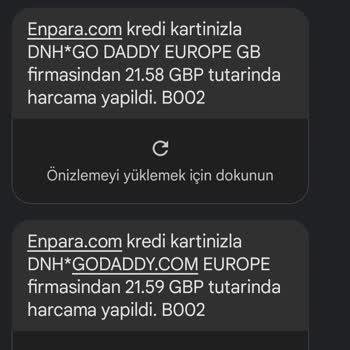 Godaddy Kredi Kartımdan Para Çekildi