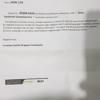 Birkaç Ayda Deforme Olan Crocs Terlik