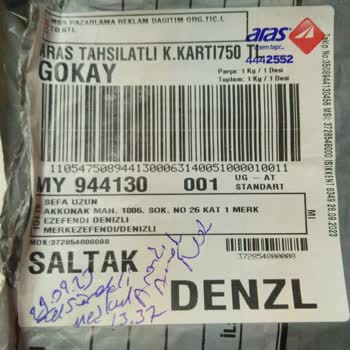 Aras Kargo Msr Pazarlama Tarafından Aldığım Ürün Yanıltıcı Çıktı