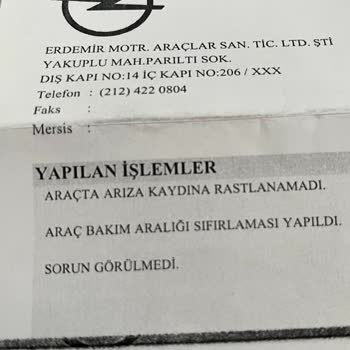 Opel Grandland 2022- 1.5 Motor Arızası, Çarpma Algılama Arızası