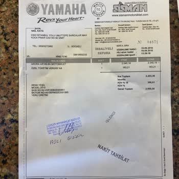 Arora Motor Uygunluk Belgesini İstiyorum