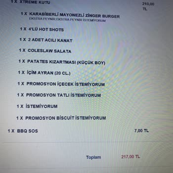 Yemeksepeti Yanlış Ürün Gönderimi Ve İade İşlemi