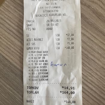 Yemeksepeti Yanlış Ürün Gönderimi Ve İade İşlemi
