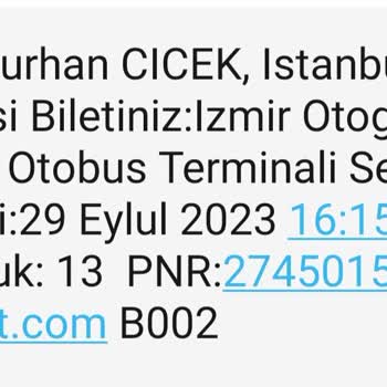 İstanbul Kalesi Otobüs Firması: Biletim Yanarak Görüşmeye Yetişemedim