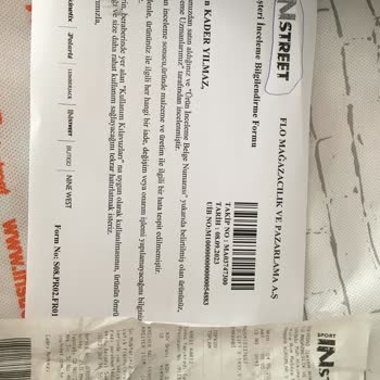 In Street Adidas Ayakkabım Kısa Sürede Açıldı Ürünü Kabul Etmediler.