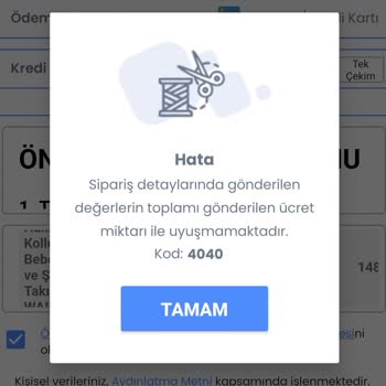LCW Online Ödeme Hatası