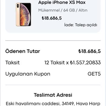 GET Mobil Para İadesi Yapmıyor
