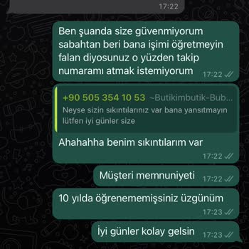 Butikim Butik WhatsApp Hattı Üslup Sıkıntısı