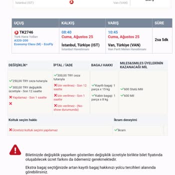 THY Açığa Alınan Bilet Kullanılamıyor