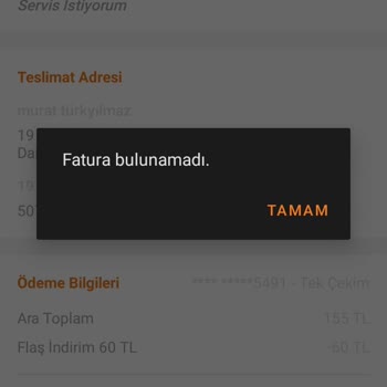Trendyol Yemek, Teslim Edilmeyen Yemek İçin İade Talebimi Onaylamadı.