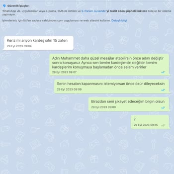 Sahibinden Uygunsuz Mesaj İçeriği Şikayet Üyelik İptali