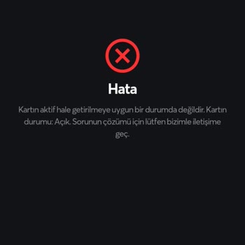 Papara Kart Aktivasyon Sorunu