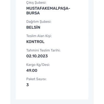 Aras Kargo Kargom Başkasına Teslim Edilmiş