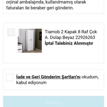 A101 Sipariş İptali Yapmıyor