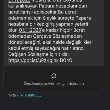 Papara 6 Ay Kullanılmayan Hesaplar İçin Ücret Alması
