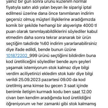 Beymen Müşteri Hizmetlerinin Yetersizliği Ve Ürün İptali