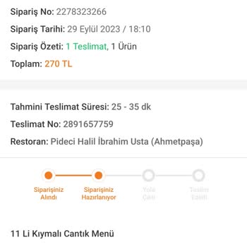 Trendyol Bir Yemek Fiyaskosu