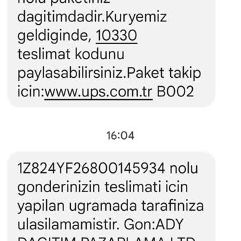 UPS Kargonun Yarattığı Mağduriyet