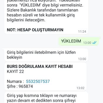Burs İçin Papara Hesabı Açıldı