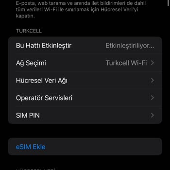 Turkcell E Sim Aktifleşme Sorunu
