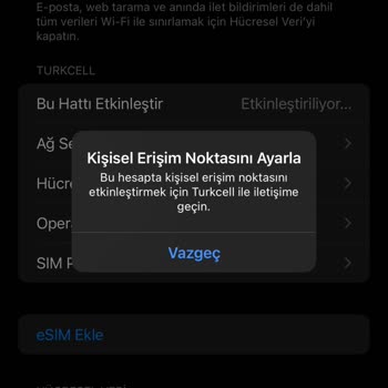Turkcell E Sim Aktifleşme Sorunu